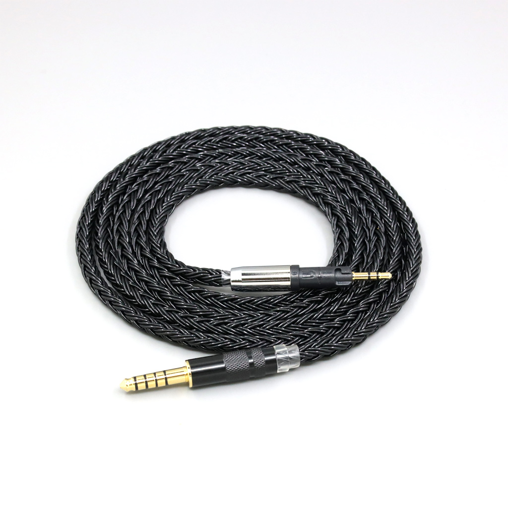 16 Core Black Braided Earphone Cable For Audio Technica ATH-M50x ATH-M40x ATH-M70x ATH-M60x