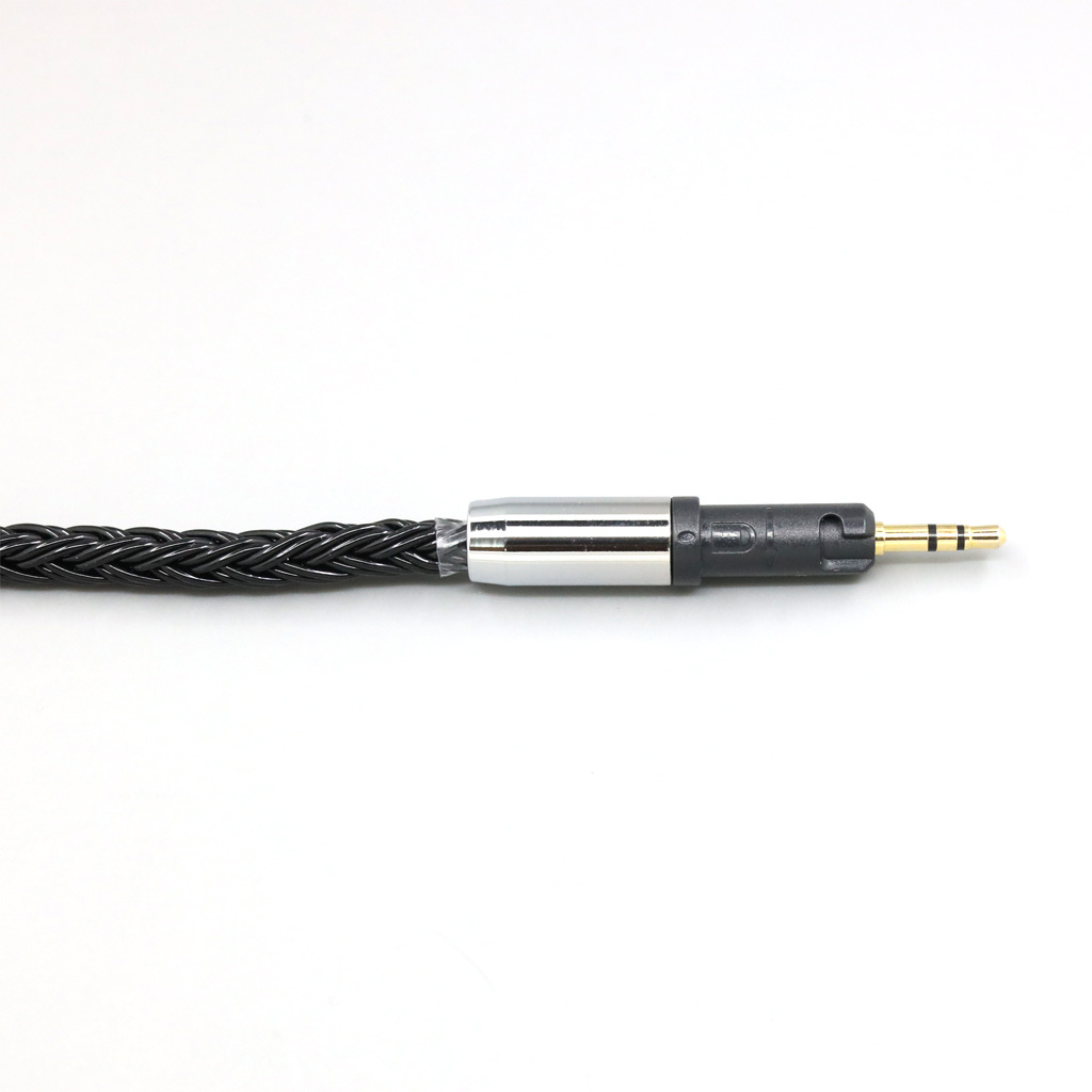 16 Core Black Braided Earphone Cable For Audio Technica ATH-M50x ATH-M40x ATH-M70x ATH-M60x