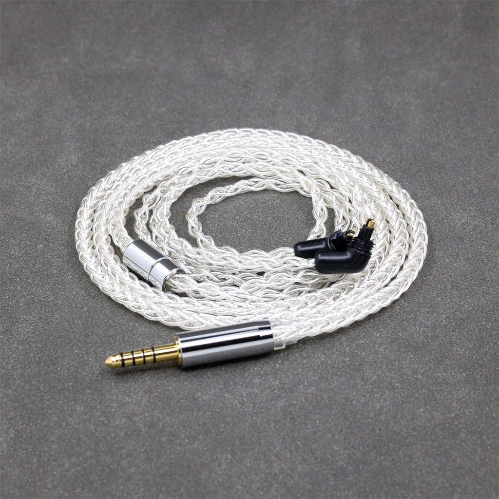 8 Core 99% 7n Pure Silver Palladium Earphone Cable For Sony MDR-EX1000 MDR-EX600 MDR-EX800 MDR-7550