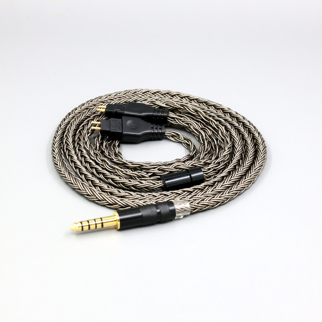 16 Core Grey Earphone Cable For Sennheiser HD580 HD600 HD650 HDxxx HD660S HD58x HD6xx Headphone