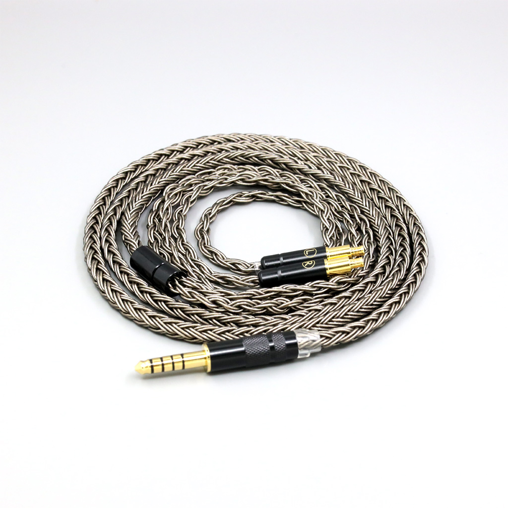 16 Core Grey Silver plated Earphone Cable For Audio Technica ATH-ADX5000 ATH-MSR7b 770H 990H A2DC Headphone