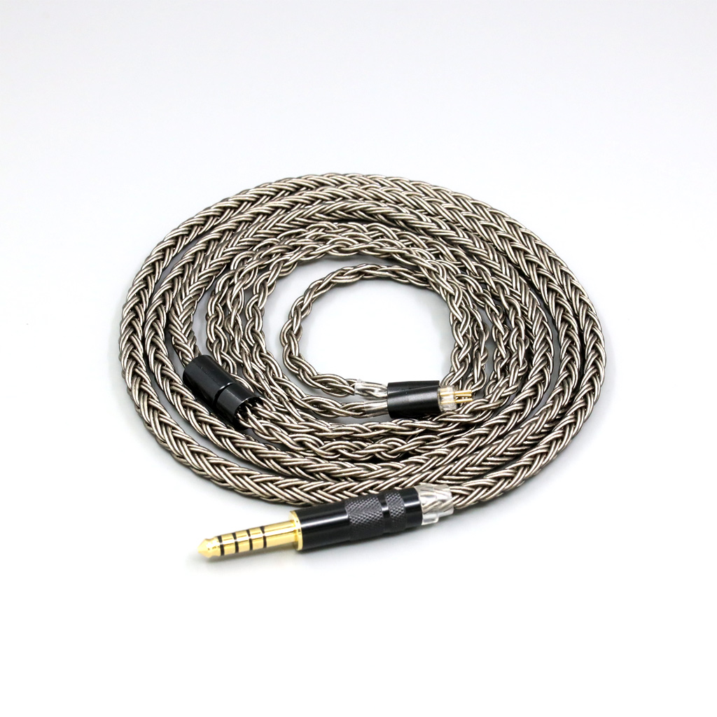 16 Core Grey Silver plated Earphone Cable For 0.78mm 2pin IEM BA Westone W4r UM3X UM3RC JH13 High Step