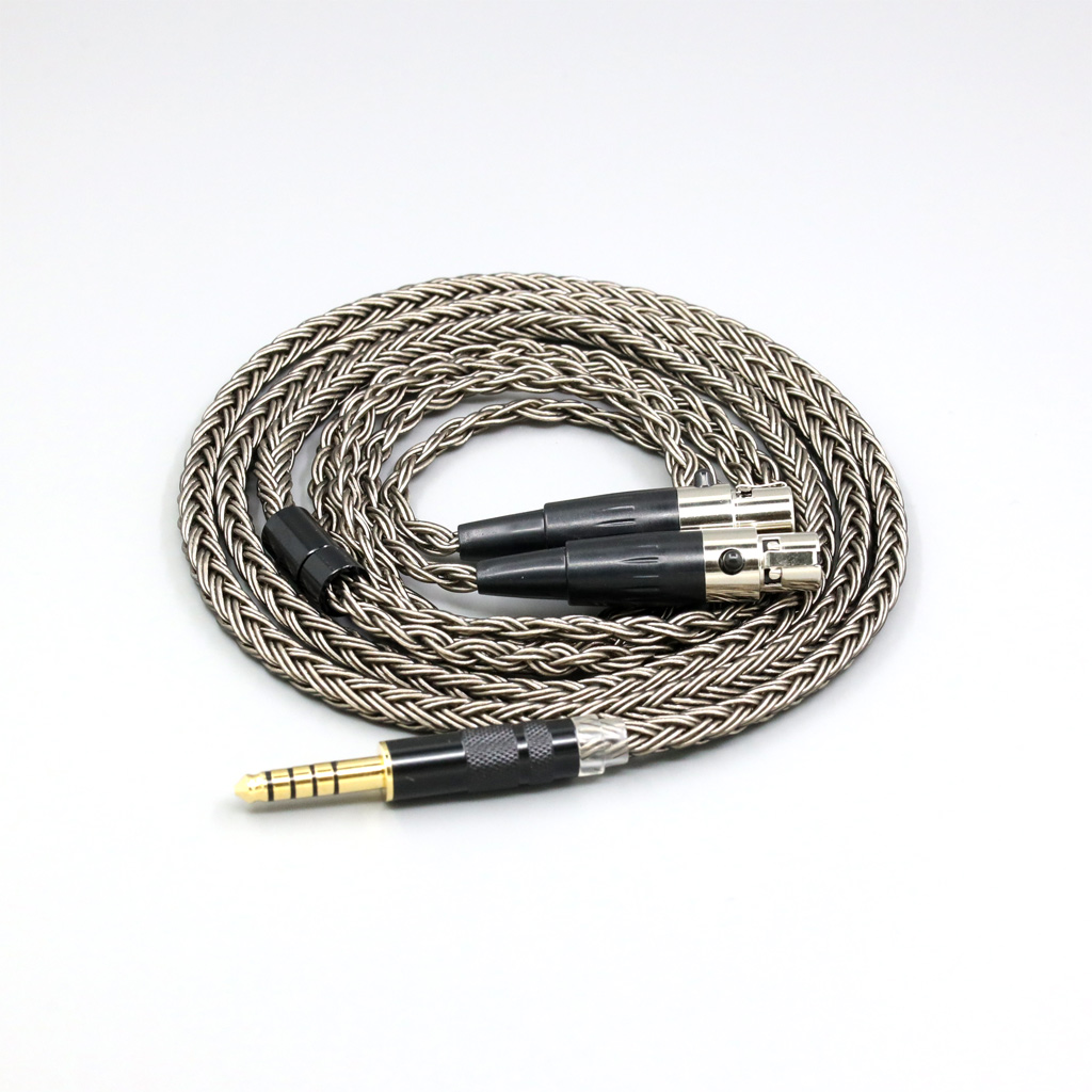 16 Core Grey Silver plated Earphone Cable For Audeze LCD-3 LCD-2 LCD-X LCD-XC LCD-4z LCD-MX4 LCD-GX lcd Headphone