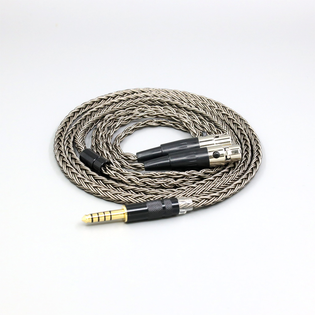 16 Core Grey Silver plated Earphone Cable For Audeze LCD-3 LCD-2 LCD-X LCD-XC LCD-4z LCD-MX4 LCD-GX lcd Headphone
