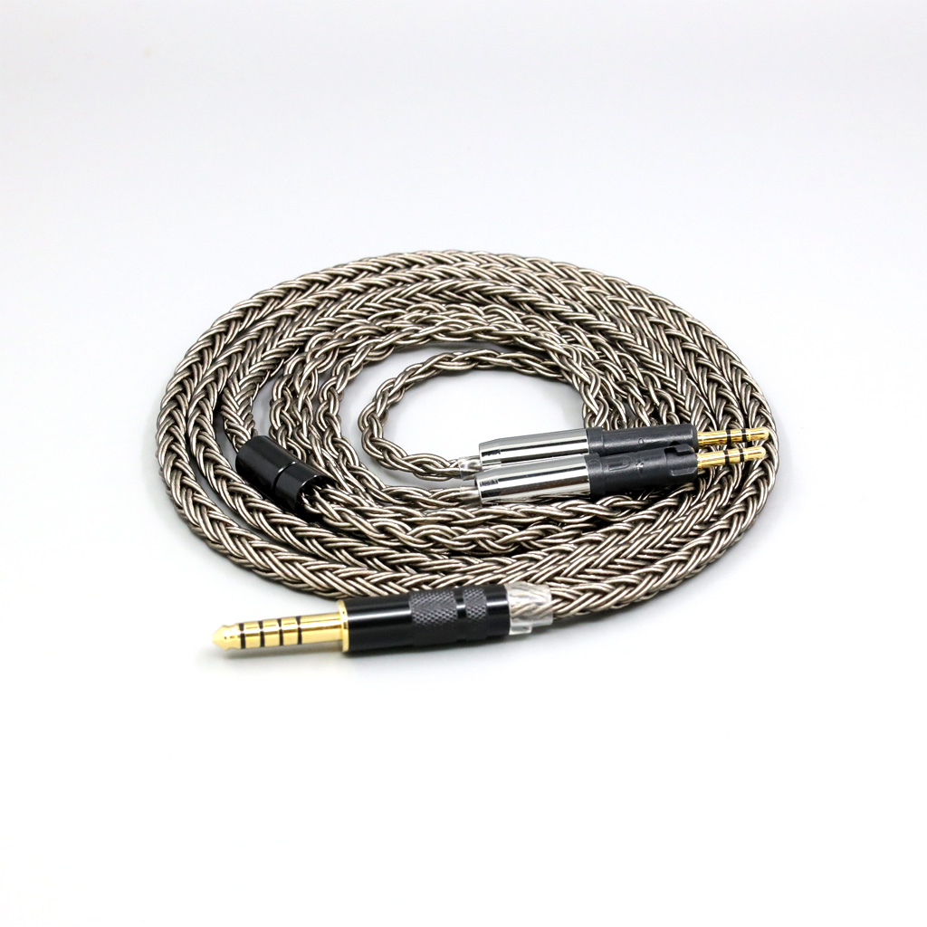 16 Core Grey Silver plated Earphone Cable  For Audio-Technica ATH-R70X Headphone Headset