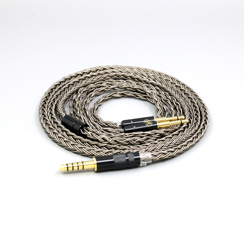 16 Core Grey Silver plated Earphone Cable For Sivga Phoenix SV021 Oriole PII Apollo Aiva Headphone Dual 2.5mm plug
