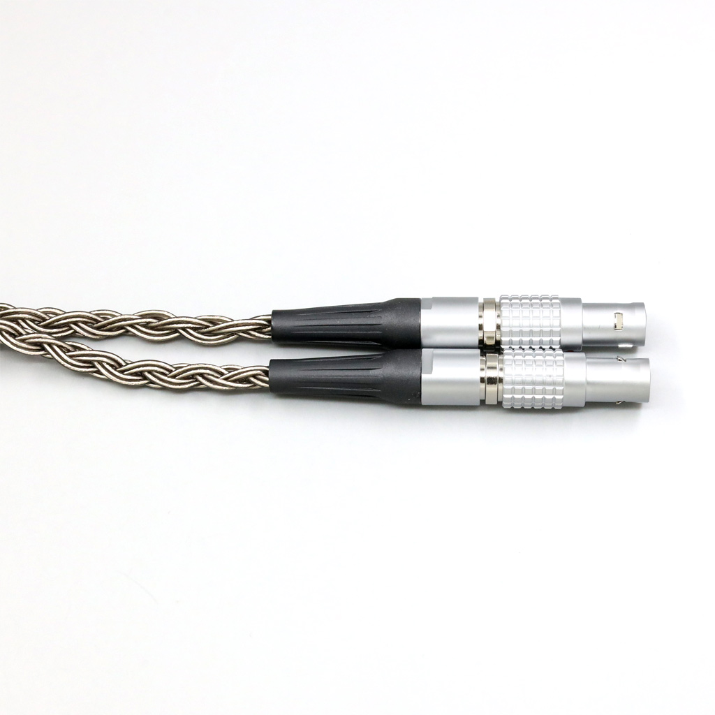 16 Core Grey Silver plated Earphone Cable For Focal Utopia Fidelity Circumaural Headphone