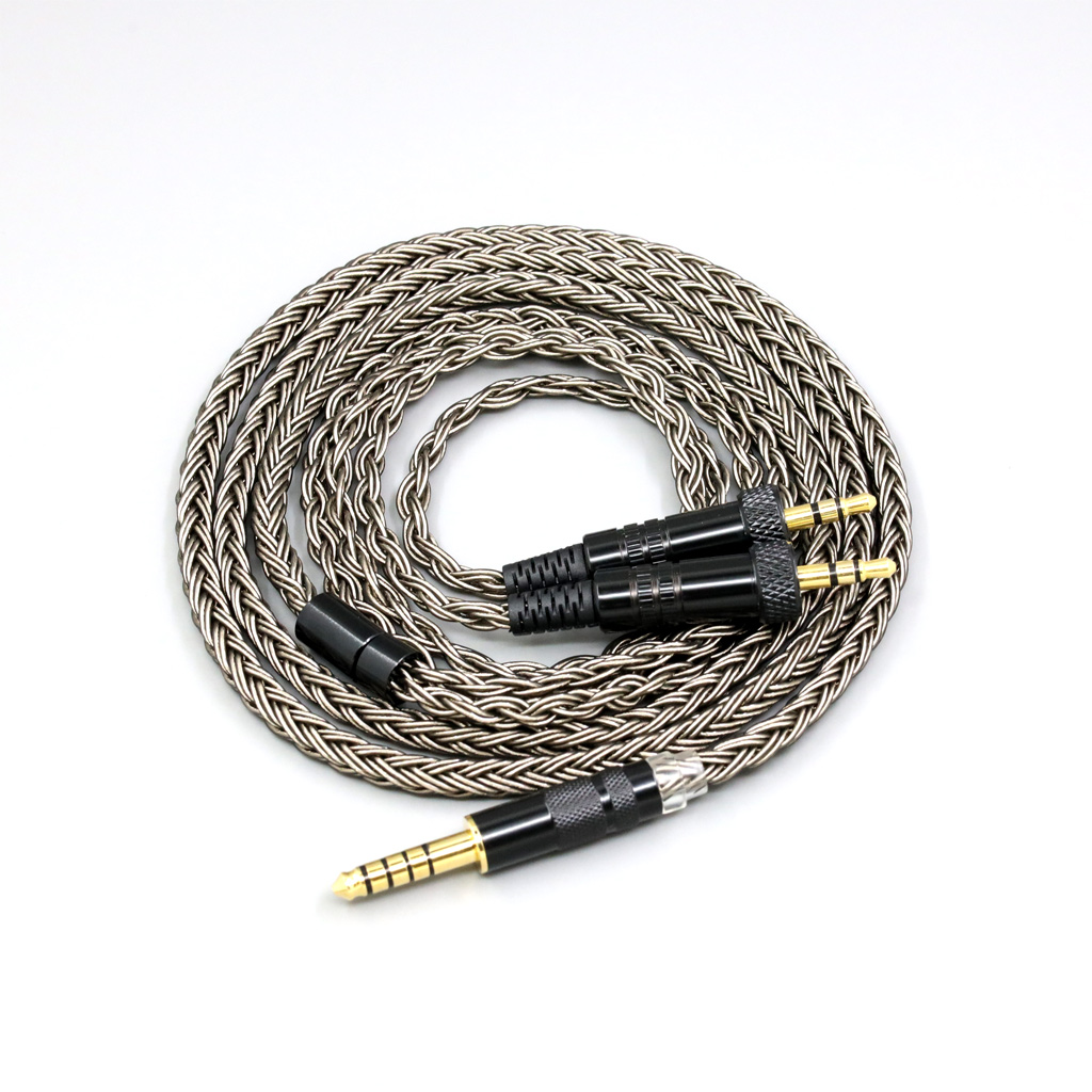 16 Core Grey Silver plated Earphone Cable For Sony MDR-Z1R MDR-Z7 MDR-Z7M2 With Screw To Fix Headphone