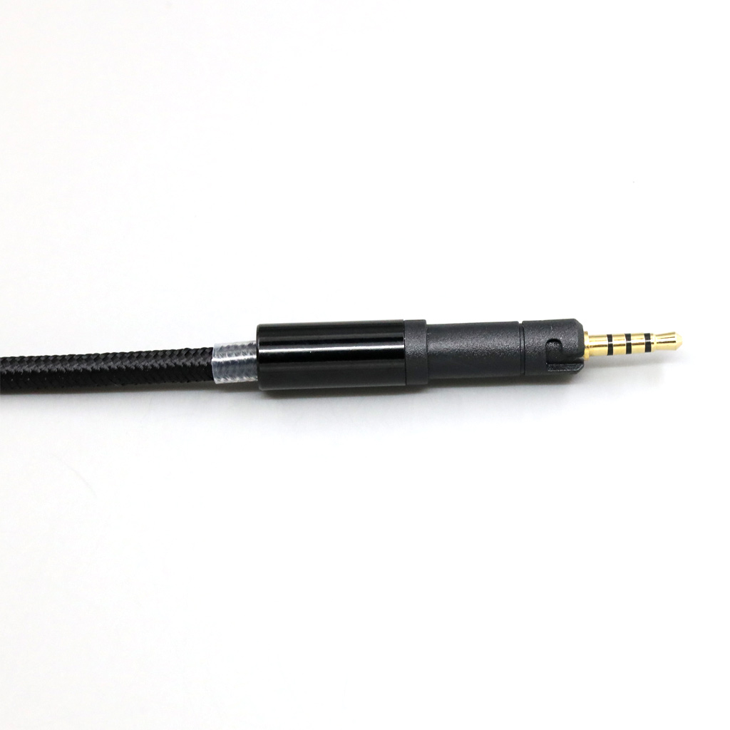 Black Super Soft Headphone Nylon OFC Cable For Sennheiser HD599 HD569 HD 560S HD559 hd560s