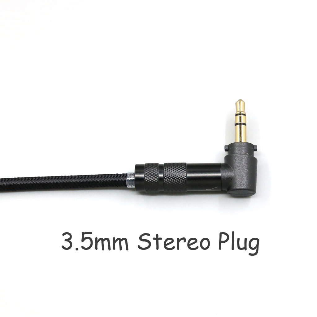 Black Super Soft Headphone Nylon OFC Cable For Fostex T50RP Mk3 T40RP Mk2 T20RP Mk2 Dekoni Audio Earphone