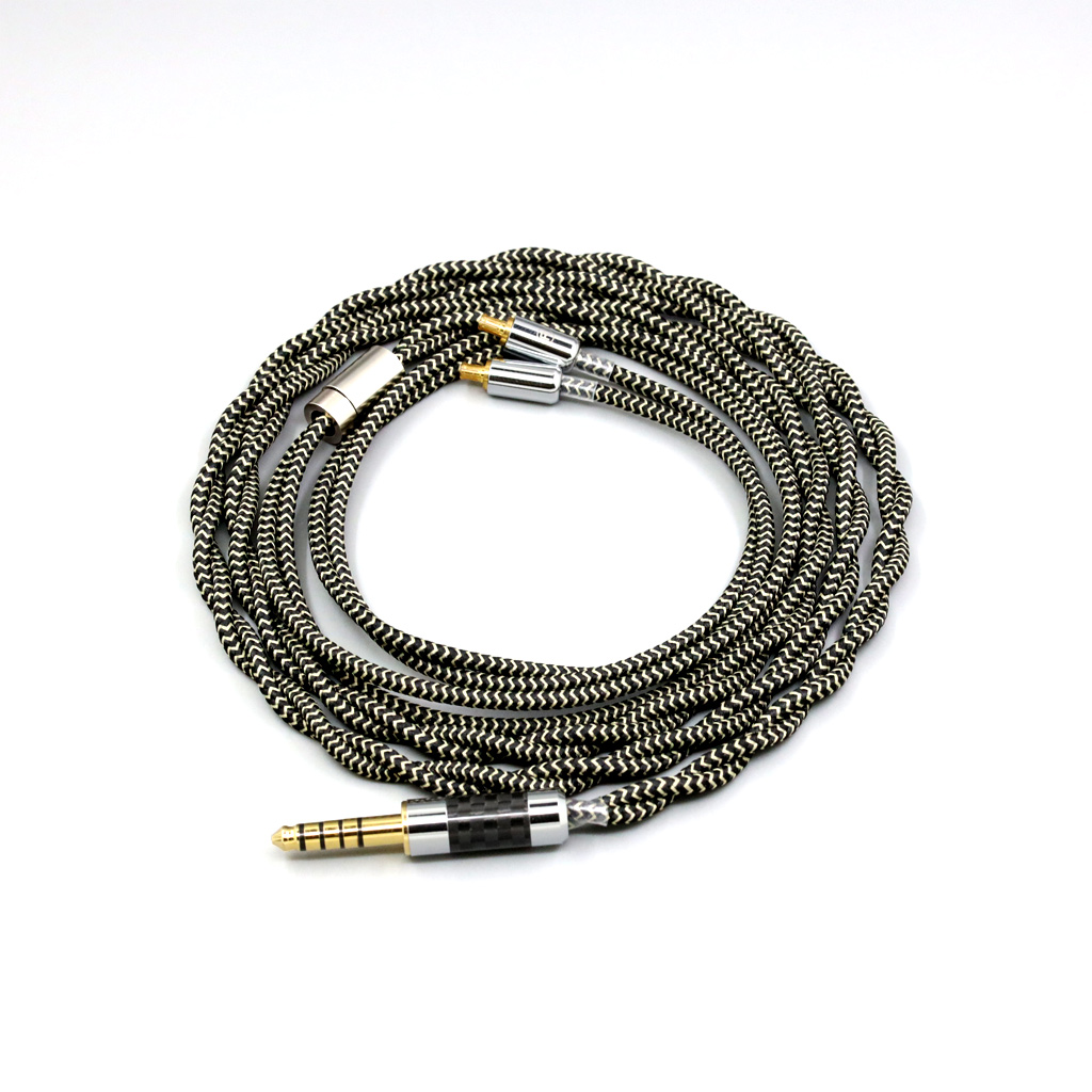 2 Core 2.8mm Litz OFC Earphone Braided Sleeve Cable For Audio Technica ATH-CKR100 CKR90 CKS1100 CKR100IS CKS1100IS