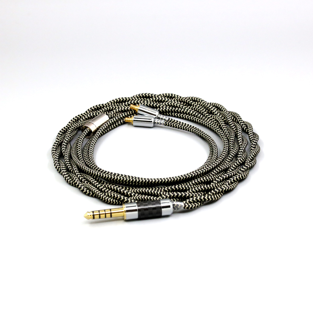 2 Core 2.8mm Litz OFC Earphone Braided Sleeve Cable For Audio Technica ATH-CKR100 CKR90 CKS1100 CKR100IS CKS1100IS