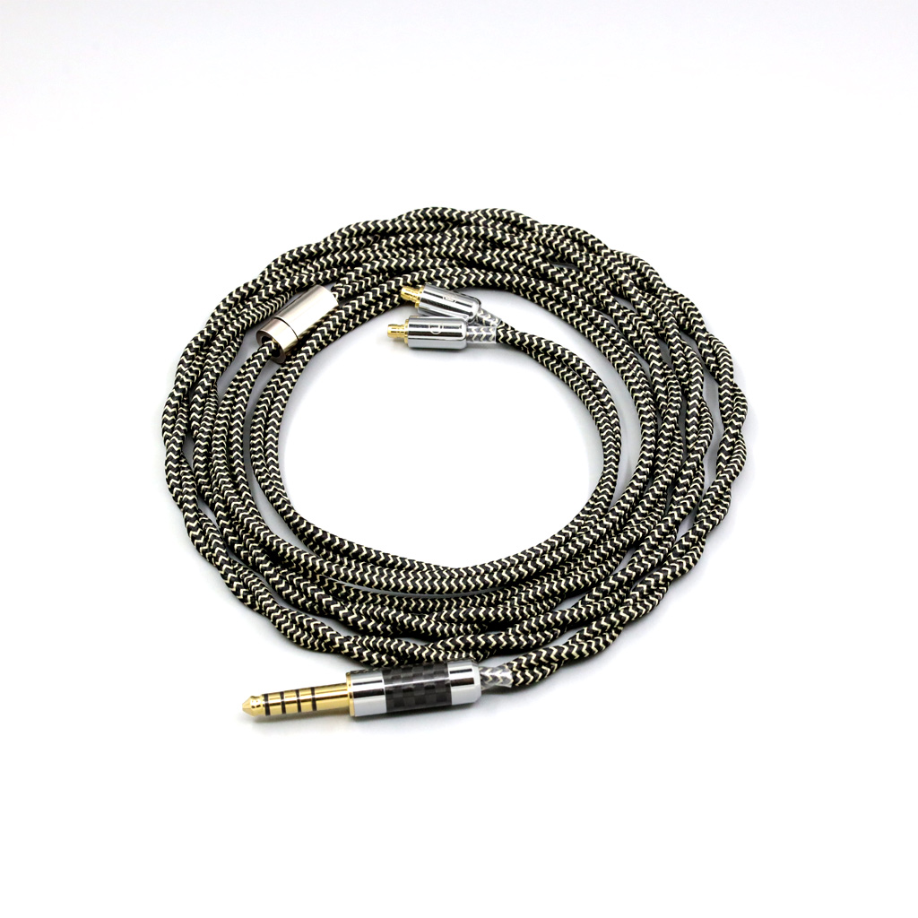 2 Core 2.8mm Litz OFC Earphone Shield Braided Sleeve Cable For Acoustune HS 1695Ti 1655CU 1695Ti 1670SS