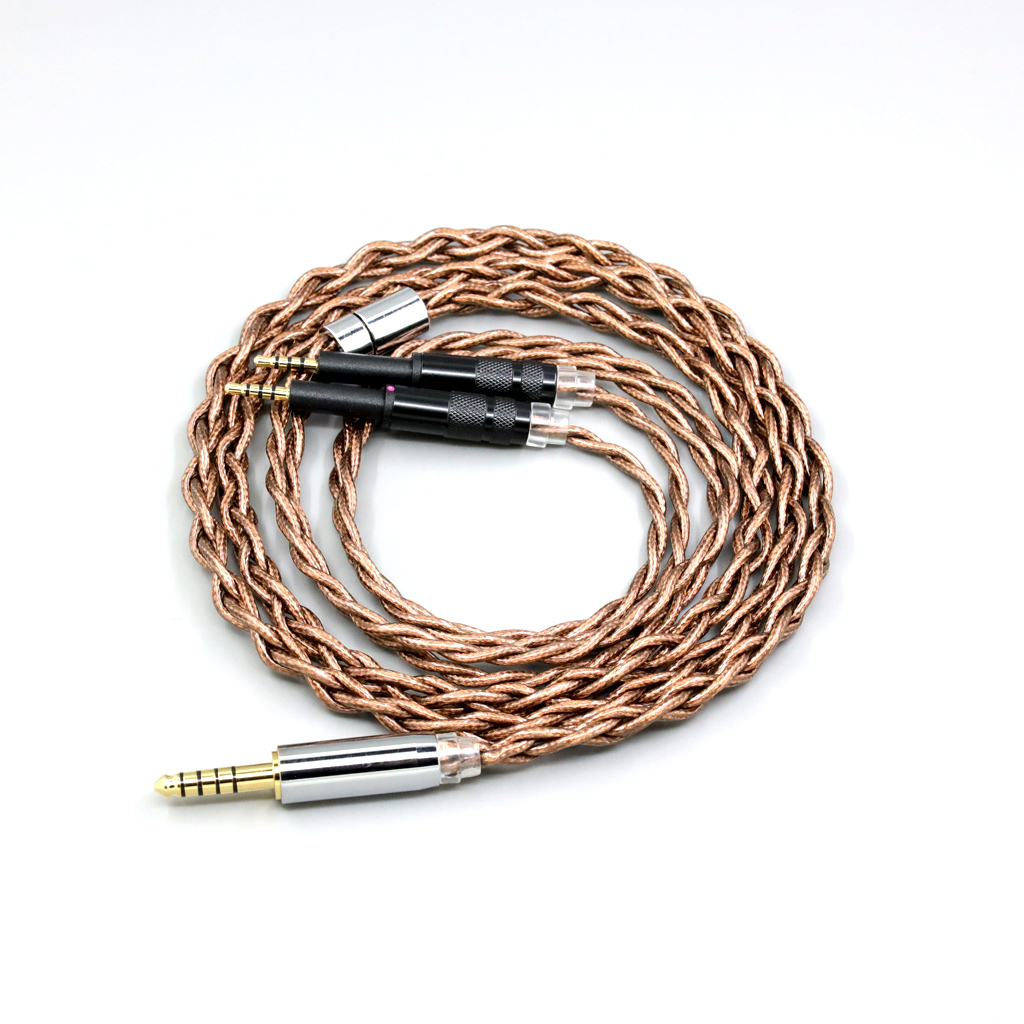 99% 24k Gold 7n Pure Silver Graphene Shield Earphone Cable For DROP + Grell OAE1 OAE2 Headphone