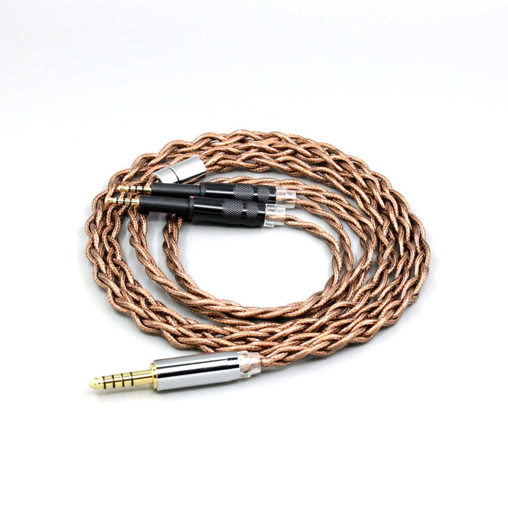 99% 24k Gold 7n Pure Silver Graphene Shield Earphone Cable For DROP + Grell OAE1 OAE2 Headphone