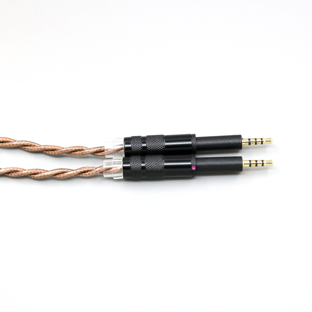 99% 24k Gold 7n Pure Silver Graphene Shield Earphone Cable For DROP + Grell OAE1 OAE2 Headphone