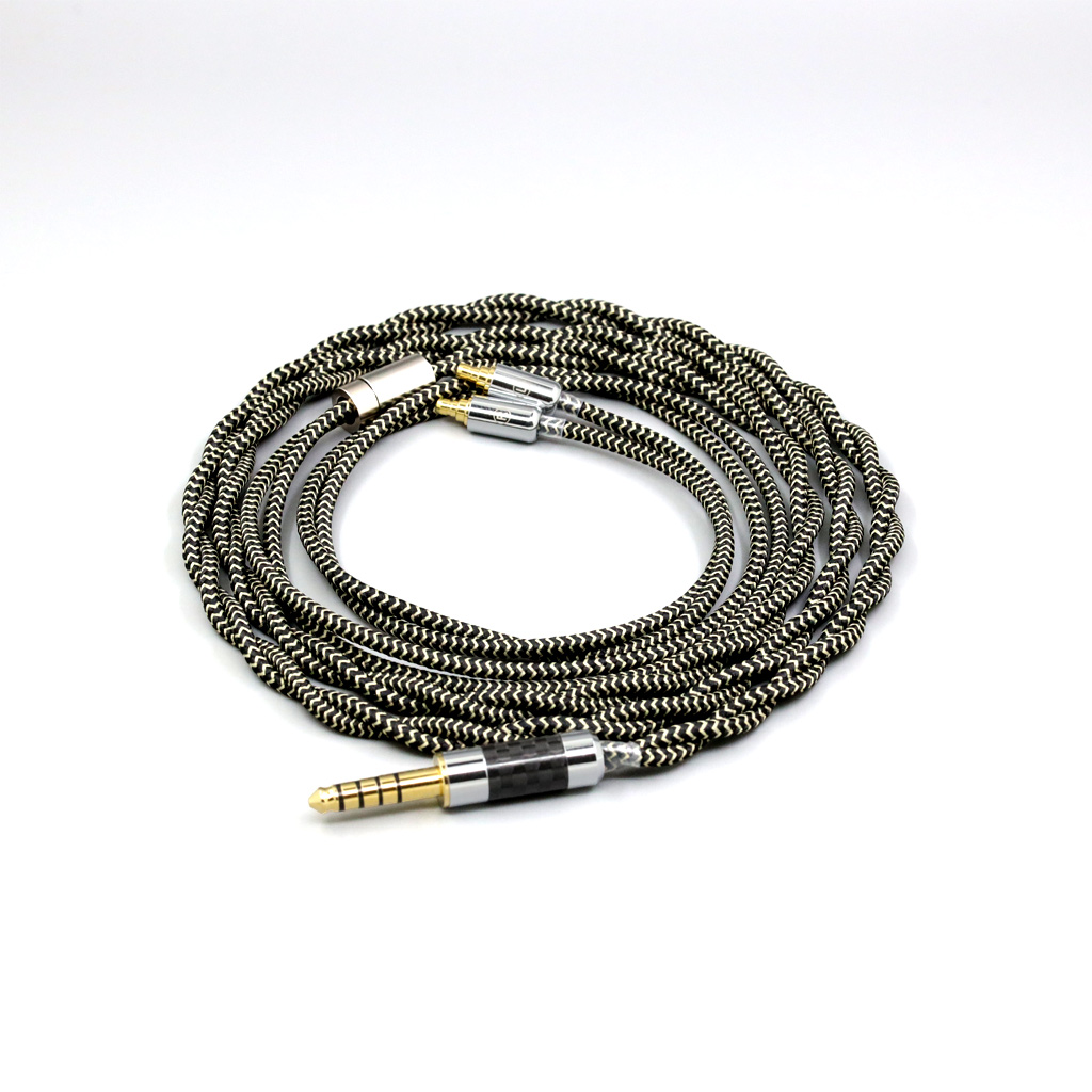 2 Core 2.8mm Litz OFC Earphone Shield Braided Sleeve Cable For Sennheiser IE100 IE400 IE500 Pro
