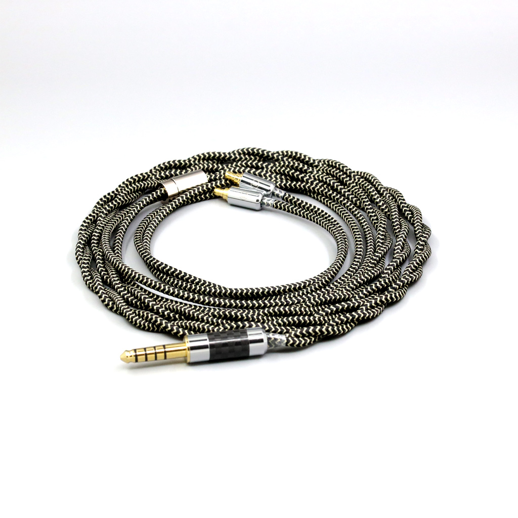 2 Core 2.8mm Litz OFC Earphone Shield Braided Sleeve Cable For Sennheiser IE100 IE400 IE500 Pro