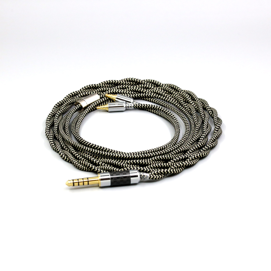 2 Core 2.8mm Litz OFC Earphone Shield Braided Sleeve Cable For Sennheiser IE40 Pro IE40pro