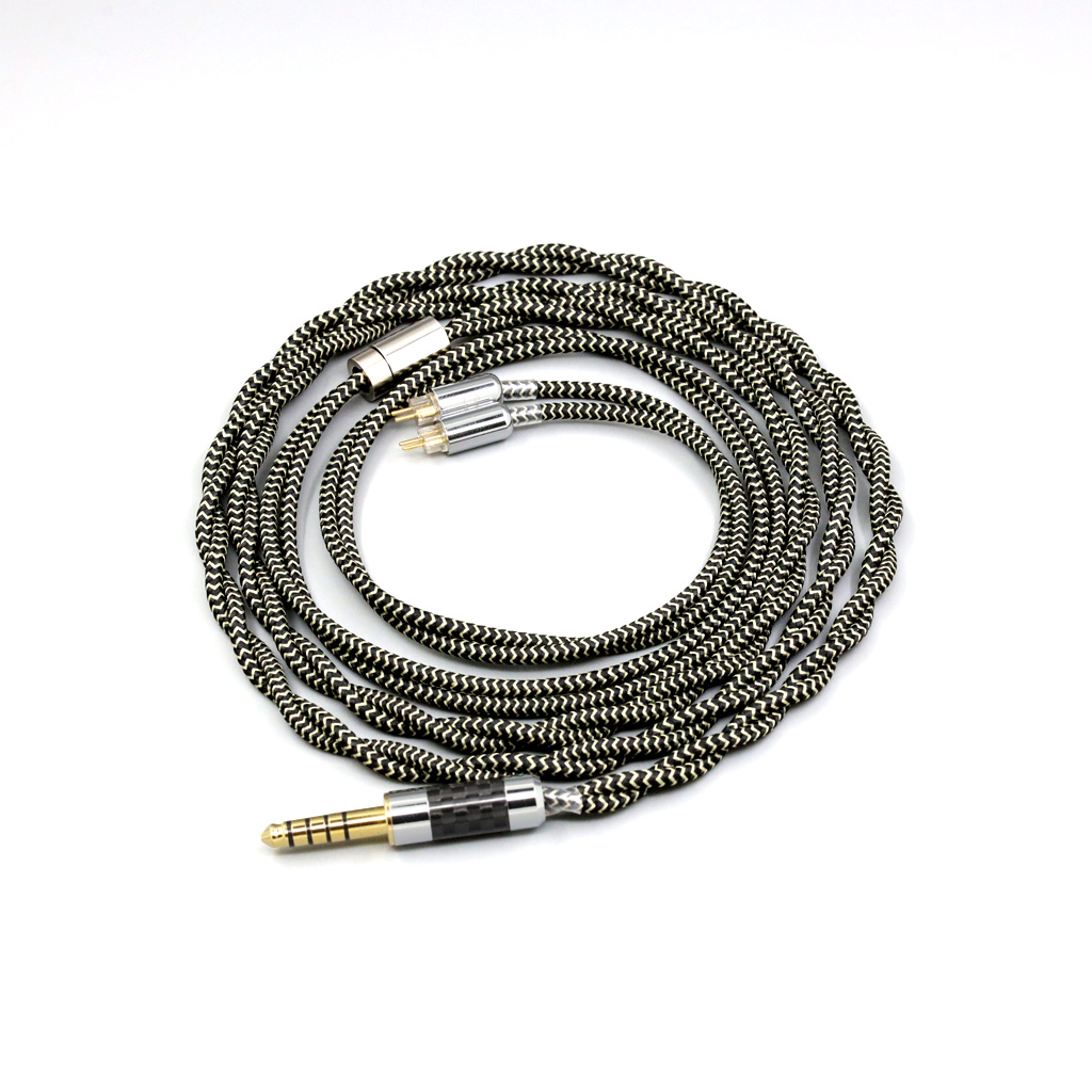 2 Core 2.8mm Litz OFC Earphone Shield Braided Sleeve Cable For 0.78mm BA Westone W4r UM3X UM3RC JH13 High Step