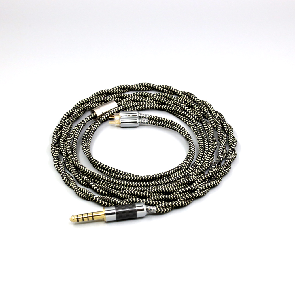 2 Core 2.8mm Litz OFC Earphone Shield Braided Sleeve Cable For 0.78mm BA Westone W4r UM3X UM3RC JH13 High Step