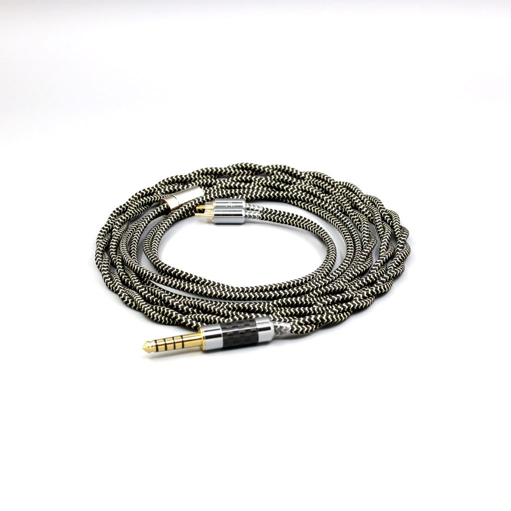 2 Core 2.8mm Litz OFC Earphone Shield Braided Sleeve Cable For 0.78mm BA Westone W4r UM3X UM3RC JH13 High Step
