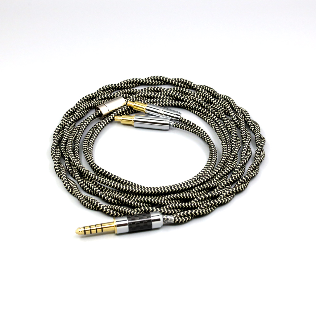 2 Core 2.8mm Litz OFC Earphone Shield Braided Sleeve Cable For Audio Technica ATH-ADX5000 ATH-MSR7b 770H 990H A2DC Headphone