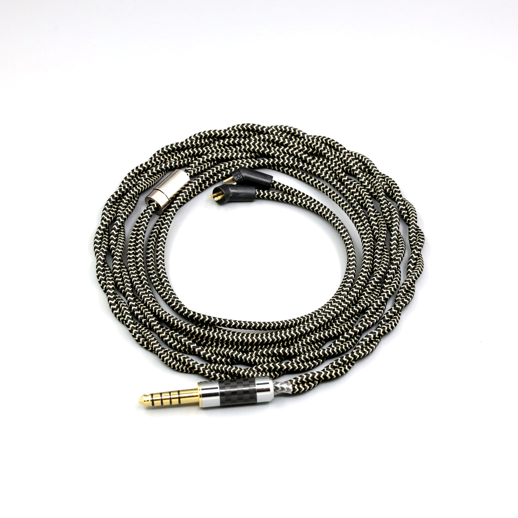 2 Core 2.8mm Litz OFC Earphone Shield Braided Sleeve Cable For Etymotic ER4B ER4PT ER4S ER6I ER4 2pin