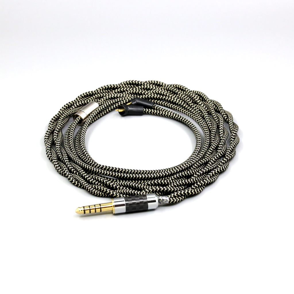 2 Core 2.8mm Litz OFC Earphone Shield Braided Sleeve Cable For Etymotic ER4B ER4PT ER4S ER6I ER4 2pin