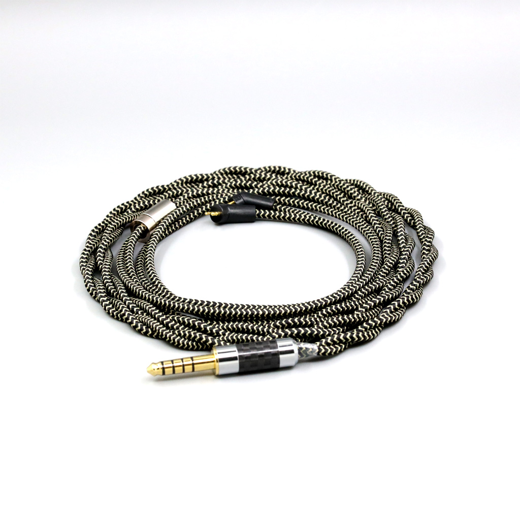 2 Core 2.8mm Litz OFC Earphone Shield Braided Sleeve Cable For Etymotic ER4B ER4PT ER4S ER6I ER4 2pin