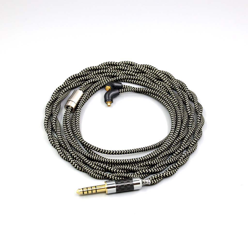 2 Core 2.8mm Litz OFC Earphone Shield Braided Sleeve Cable For Etymotic ER4SR ER4XR ER3XR ER3SE ER2XR ER2SE