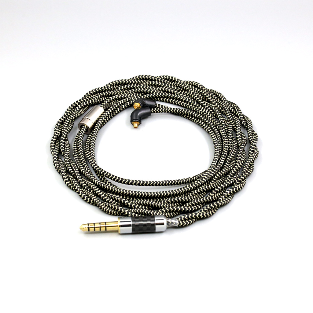 2 Core 2.8mm Litz OFC Earphone Shield Braided Sleeve Cable For Etymotic ER4SR ER4XR ER3XR ER3SE ER2XR ER2SE