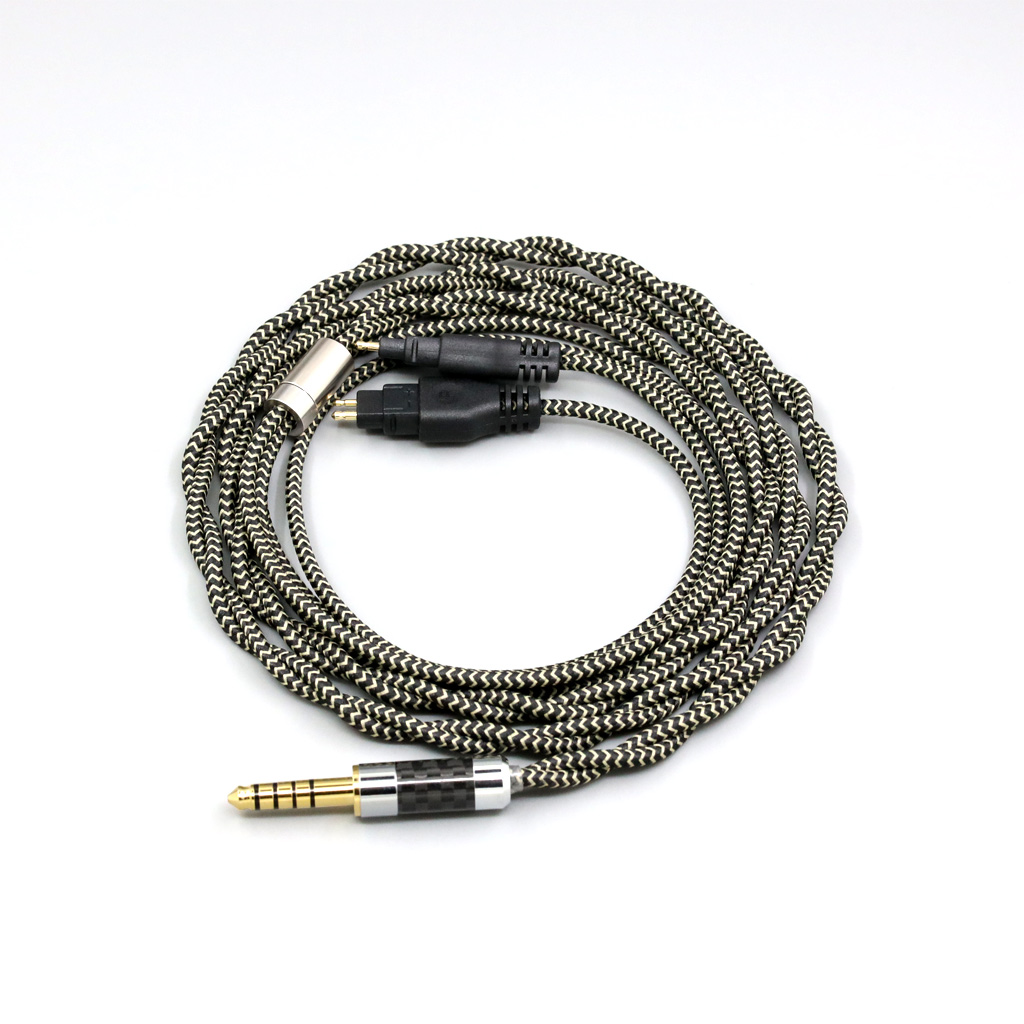 2 Core 2.8mm Litz OFC Earphone Shield Braided Sleeve Cable For Sennheiser HD580 HD600 HD650 HDxxx HD660S HD58x HD6xx