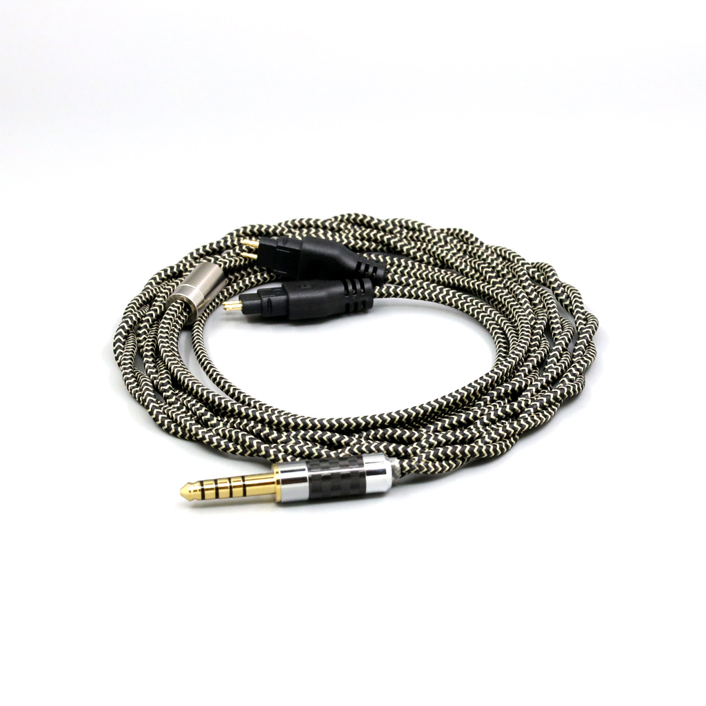 2 Core 2.8mm Litz OFC Earphone Shield Braided Sleeve Cable For Sennheiser HD580 HD600 HD650 HDxxx HD660S HD58x HD6xx