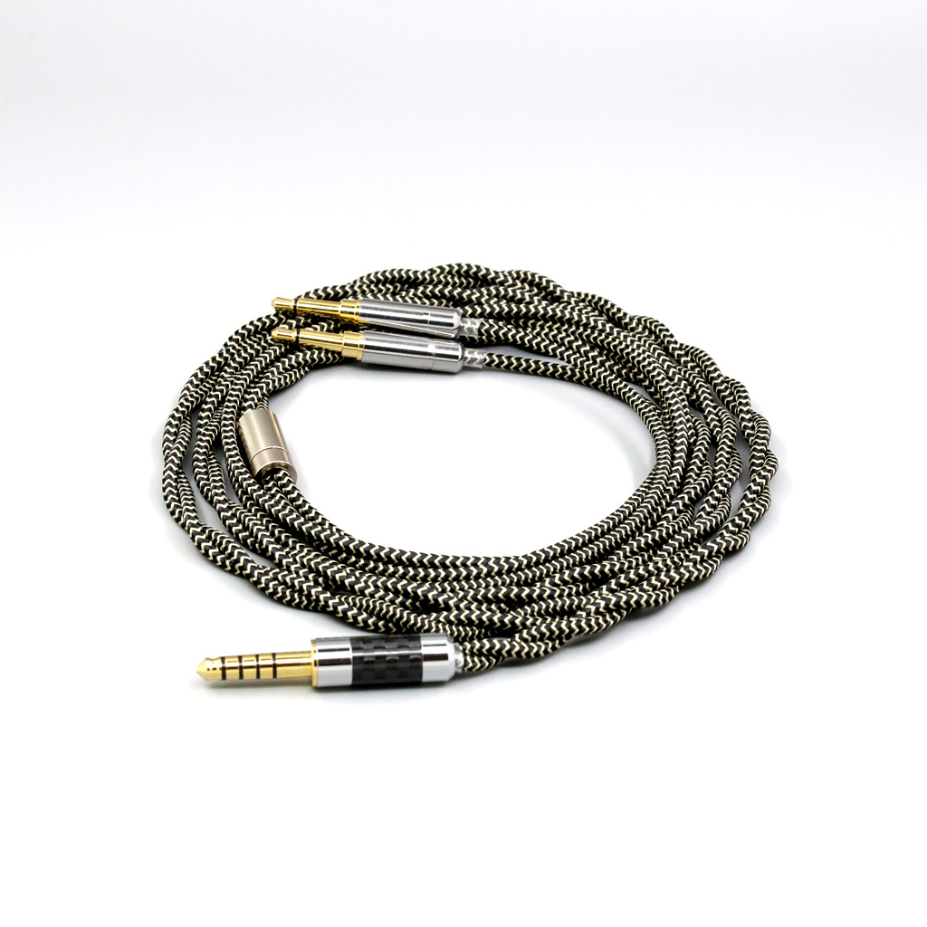 2 Core 2.8mm Litz OFC Earphone Shield Braided Sleeve Cable For Hifiman Sundara Ananda HE1000se HE6se he400i he400se Arya XS