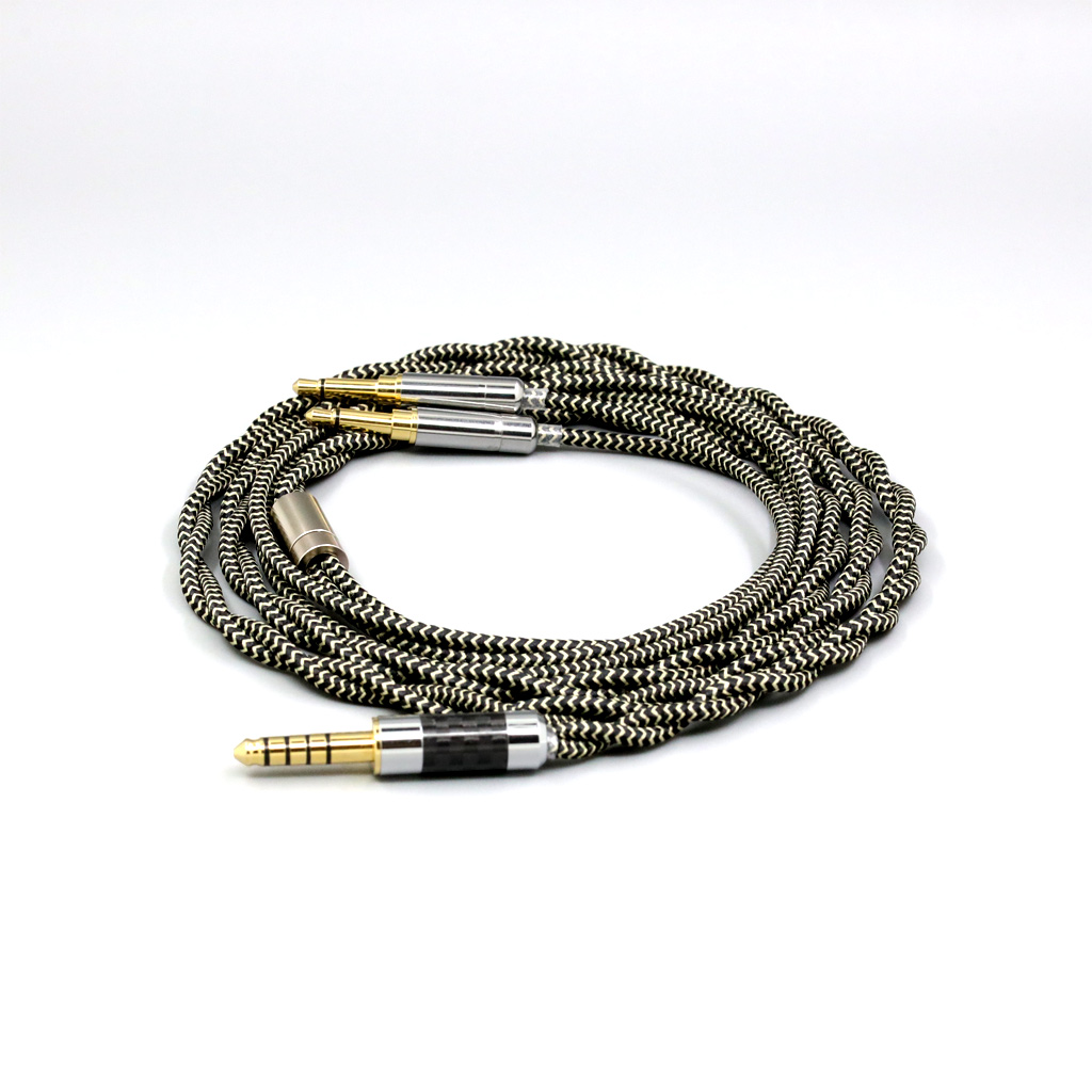 2 Core 2.8mm Litz OFC Earphone Shield Braided Sleeve Cable For Hifiman Sundara Ananda HE1000se HE6se he400i he400se Arya XS