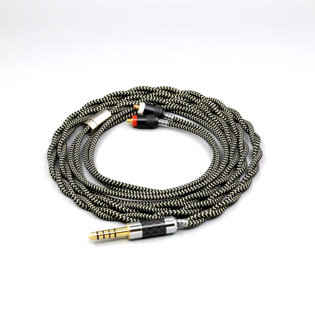 2 Core 2.8mm Litz OFC Earphone Shield Braided Sleeve Cable For Sony IER-M7 IER-M9 IER-Z1R Headset