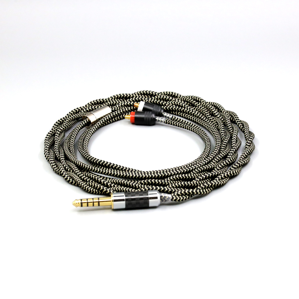 2 Core 2.8mm Litz OFC Earphone Shield Braided Sleeve Cable For Sony IER-M7 IER-M9 IER-Z1R Headset