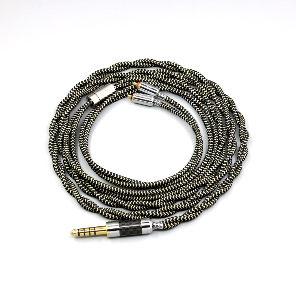 2 Core 2.8mm Litz OFC Earphone Shield Braided Sleeve Cable For UE Live UE6Pro Lighting SUPERBAX IPX