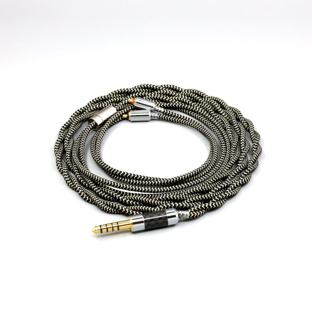 2 Core 2.8mm Litz OFC Earphone Shield Braided Sleeve Cable For UE Live UE6Pro Lighting SUPERBAX IPX