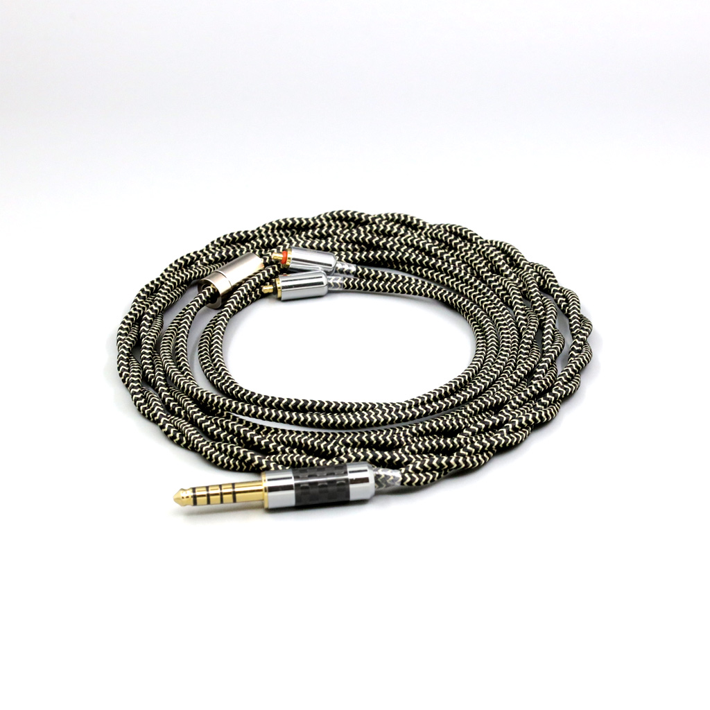 2 Core 2.8mm Litz OFC Earphone Shield Braided Sleeve Cable For UE Live UE6Pro Lighting SUPERBAX IPX