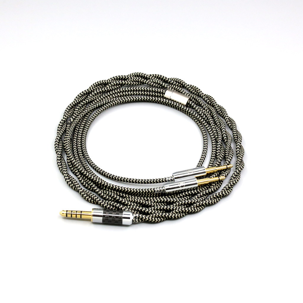 2 Core 2.8mm Litz OFC Earphone Shield Braided Sleeve Cable For Sennheiser HD477 HD497 HD212 PRO EH250 EH350 2.5mm pin