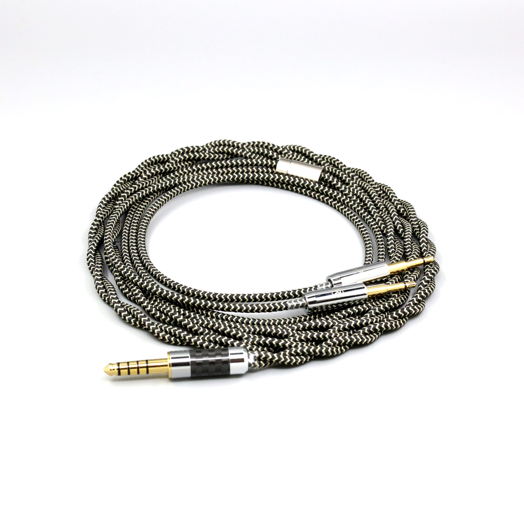 2 Core 2.8mm Litz OFC Earphone Shield Braided Sleeve Cable For Sennheiser HD477 HD497 HD212 PRO EH250 EH350 2.5mm pin