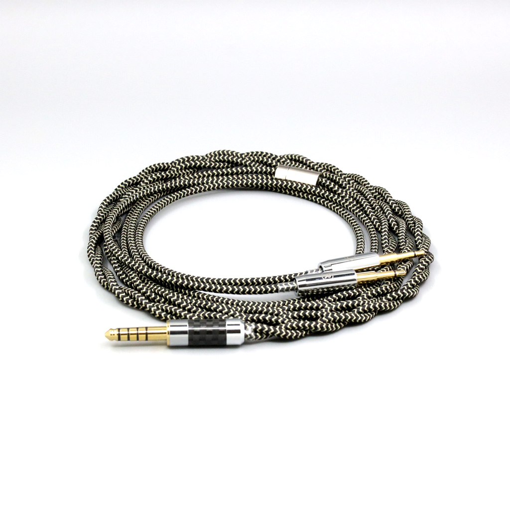 2 Core 2.8mm Litz OFC Earphone Shield Braided Sleeve Cable For Sennheiser HD477 HD497 HD212 PRO EH250 EH350 2.5mm pin