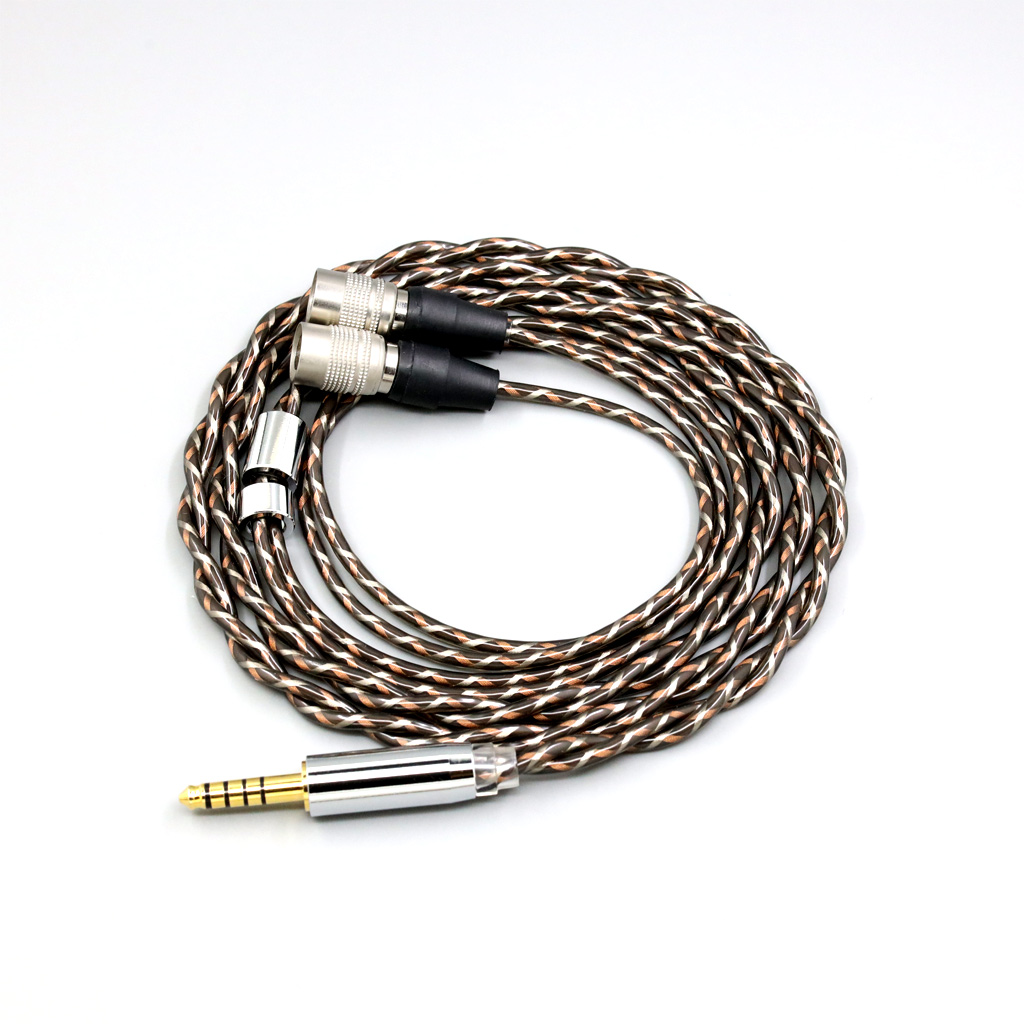TypeX 25AWG Litz Shielding 7n OCC Earphone Cable For Mr Speakers Alpha Dog Ether C Flow Mad Dog AEON Headphone