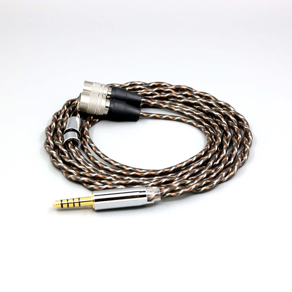 TypeX 25AWG Litz Shielding 7n OCC Earphone Cable For Mr Speakers Alpha Dog Ether C Flow Mad Dog AEON Headphone