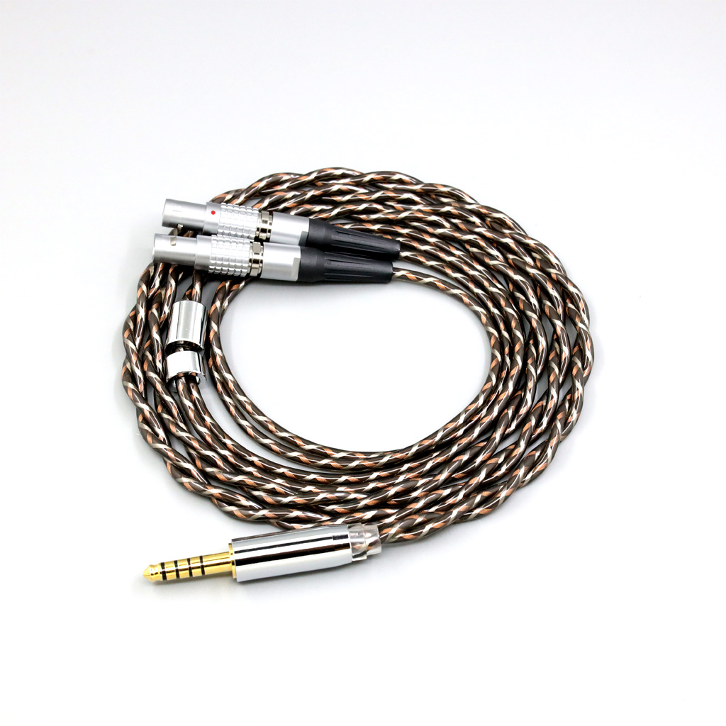 TypeX 25AWG Litz Shielding 7n OCC Earphone Cable For Focal Utopia Fidelity Circumaural Headphone
