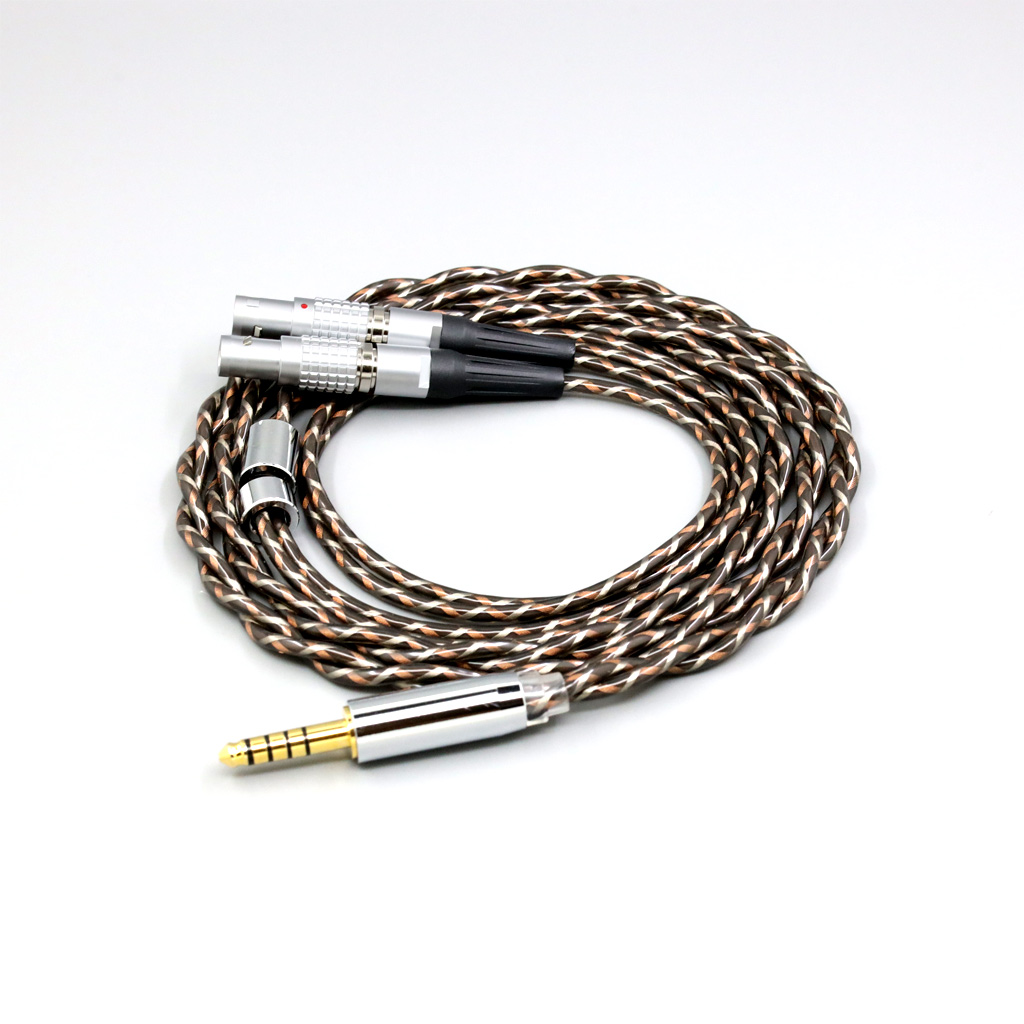 TypeX 25AWG Litz Shielding 7n OCC Earphone Cable For Focal Utopia Fidelity Circumaural Headphone