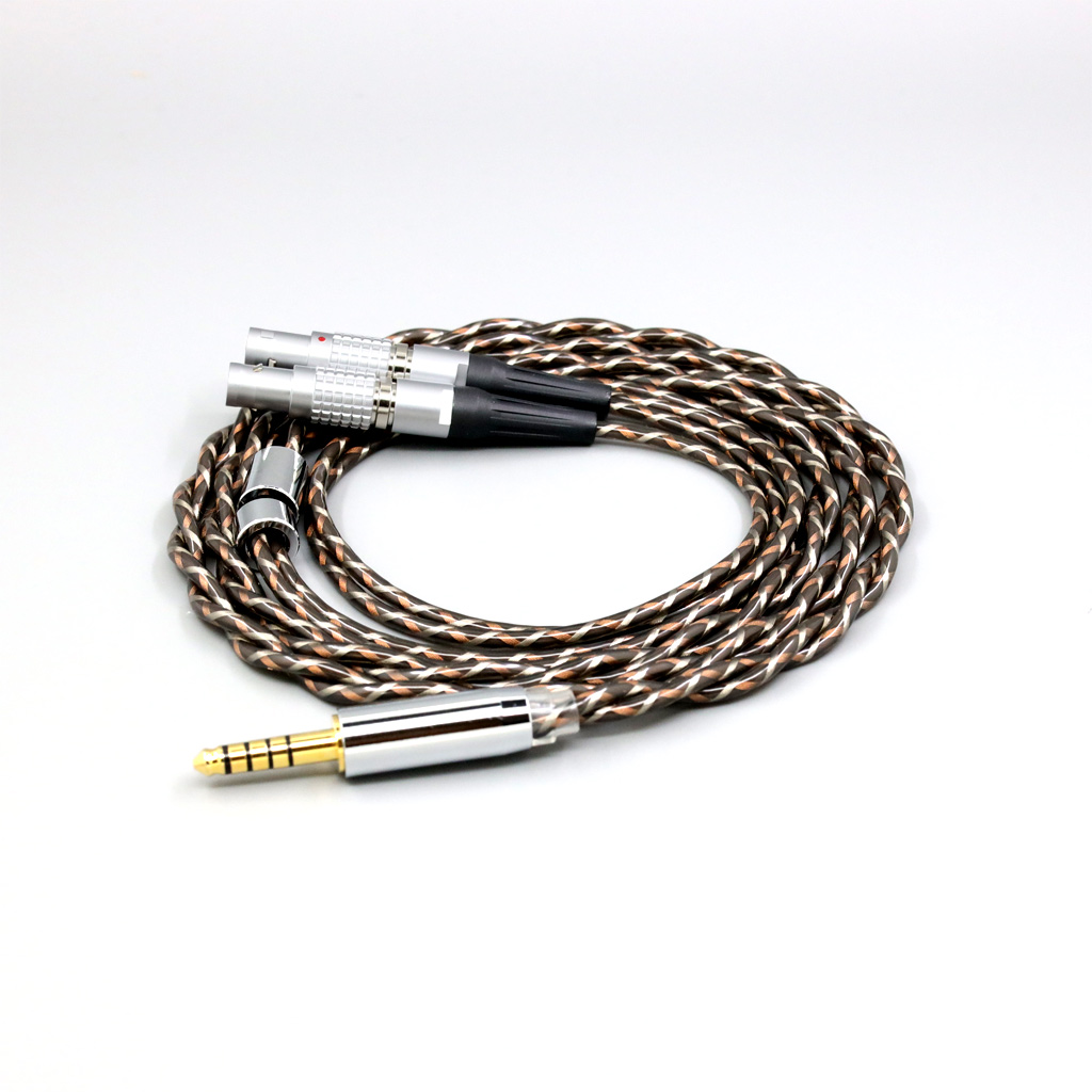 TypeX 25AWG Litz Shielding 7n OCC Earphone Cable For Focal Utopia Fidelity Circumaural Headphone