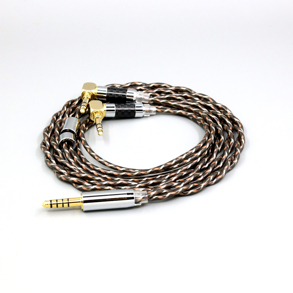 TypeX 25AWG Litz Shielding 7n OCC Earphone Cable For Verum 1 One Headphone Headset L Shape 3.5mm Pin